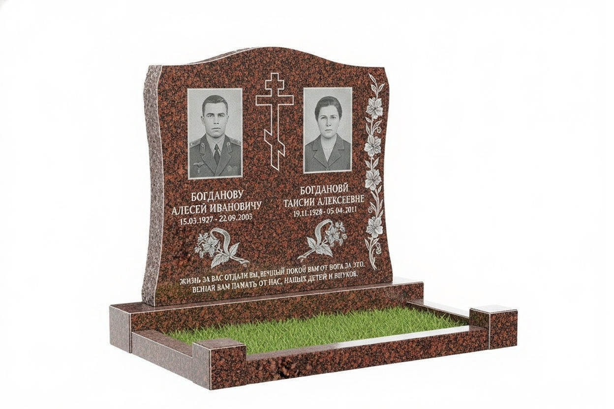 070676ef66f89a58bad804069f.jpg Памятник из дымовского гранита ДВ - 030 — изображение 1