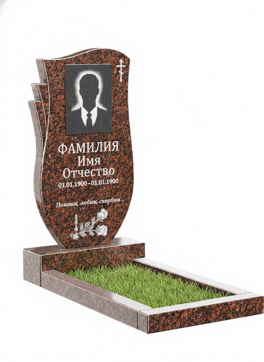 1004793a082de3e9c07365f788.jpg Памятник из дымовского гранита ДВ - 033 — изображение 1