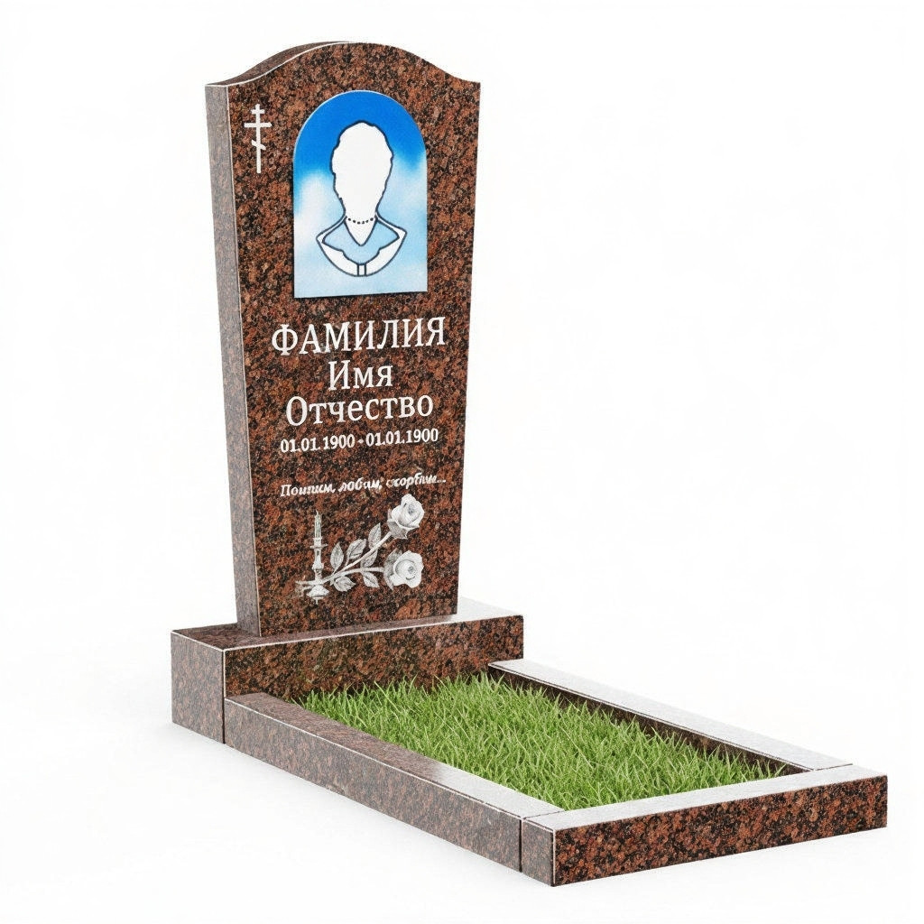 3a2ef880374ef89bfa7ee8c978.jpg Памятник из дымовского гранита ДВ - 006 — изображение 1