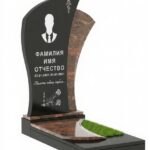 Комбинированный памятник из двух гранитов КБ-009-1