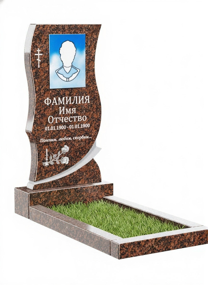 470141a924efd92ebf0baf94c2.jpg Памятник из дымовского гранита ДВ - 037 — изображение 1