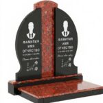 Комбинированный памятник из двух гранитов КБ-023-3