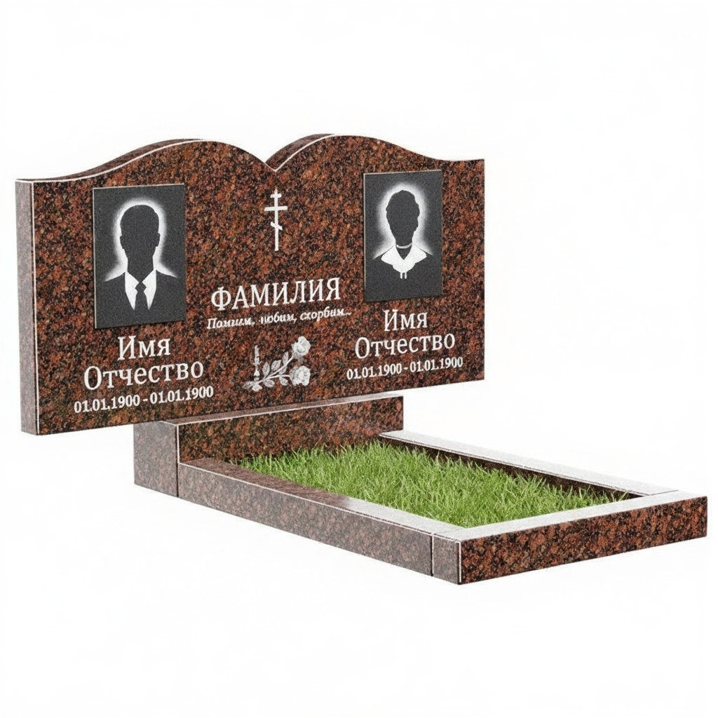 6a54d0e3f774155ffd9a4fa919.jpg Памятник из дымовского гранита ДГ - 017 — изображение 1