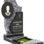 Комбинированный памятник из двух гранитов КБ-013-4