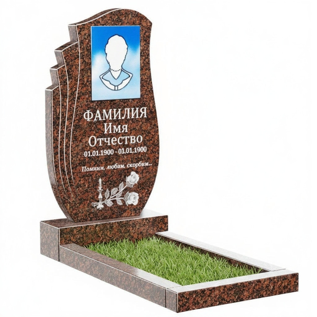 85b0713530cf1aa936f57ec65d.jpg Памятник из дымовского гранита ДВ - 028 — изображение 1