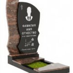 Комбинированный памятник из двух гранитов КБ-001-1