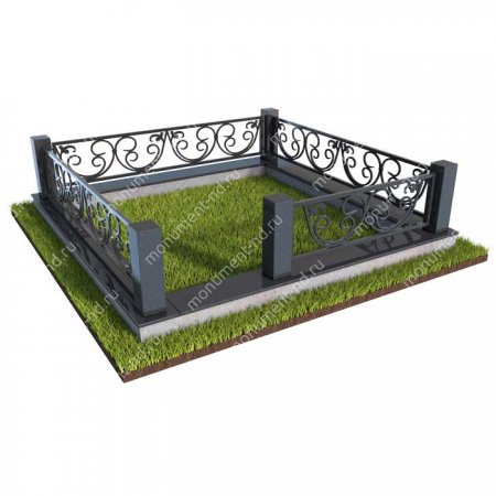 Гранитная ограда ОГ301-017